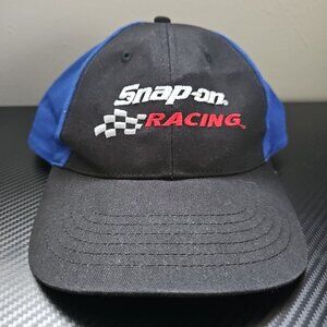 Snap-On Racing Black and Blue Adjustable Automotive Baseball Hat - Official